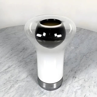 Simple Unique Geometric Nickel Base Glass Table Lamp Zawala Image - 9