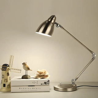 Golden Classic Adjustable Metal Shade Desk Study Lamp Zawala Image - 1