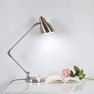 Golden Classic Adjustable Metal Shade Desk Study Lamp Zawala Image - 3
