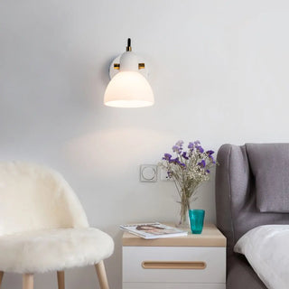 ZOWALA - Nordic Adjustable Arm White Bedroom Vanity Light Image - 3