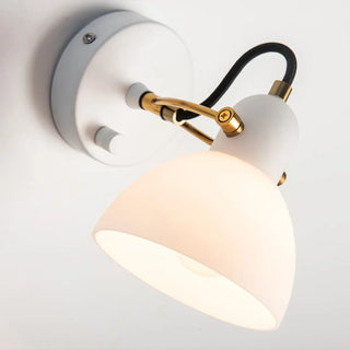 ZOWALA - Nordic Adjustable Arm White Bedroom Vanity Light Image - 5