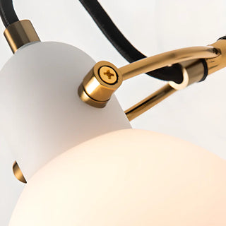 ZOWALA - Nordic Adjustable Arm White Bedroom Vanity Light Image - 9