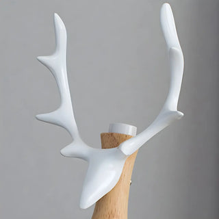 Chic Nordic Antler Barrel Shade Wooden Base Table Lamp Zawala Image - 13