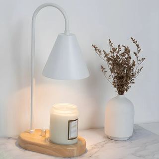 Simple Nordic Green Cone Shade Wooden Base Table Lamp Zawala Image - 10