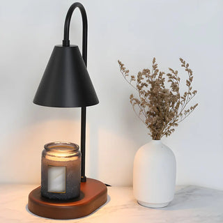 Simple Nordic Green Cone Shade Wooden Base Table Lamp Zawala Image - 13
