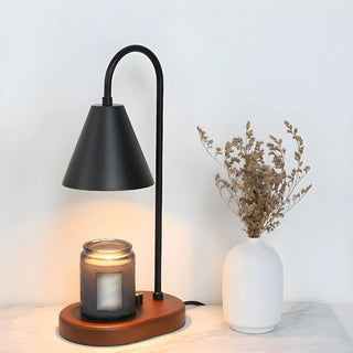 Simple Nordic Green Cone Shade Wooden Base Table Lamp Zawala Image - 14