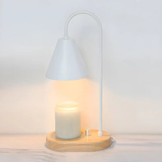 Simple Nordic Green Cone Shade Wooden Base Table Lamp Zawala Image - 4