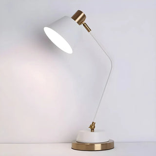 Stylish Bell Shade Bend Arm Small Study Table Lamp Zawala Image - 9