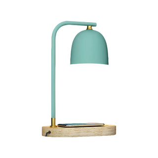 Bedroom Minimalist Black Dome Wooden Base Table Lamp Zawala Image - 13