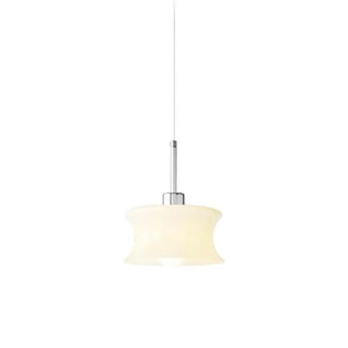 Nordic Bedroom White Resin Curved Cylinder Pendant Light Zawala Image - 11