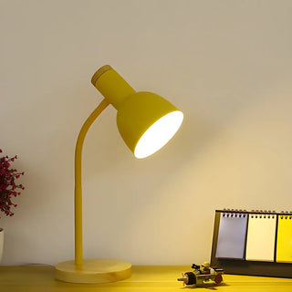 Beige Simple Bell Shape Metal Bedside Table Lamp Zawala Image - 6
