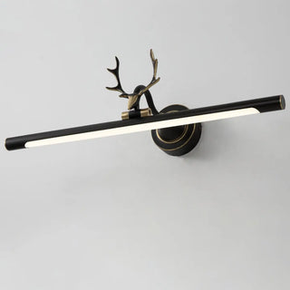 Nordic Antler Metal Bathroom Black LED Vanity Lights Zawala Image - 14