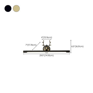 Nordic Antler Metal Bathroom Black LED Vanity Lights Zawala Image - 27