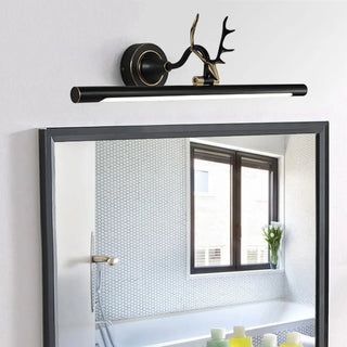 Nordic Antler Metal Bathroom Black LED Vanity Lights Zawala Image - 5