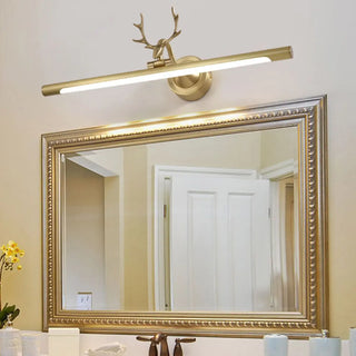 Nordic Antler Metal Bathroom Black LED Vanity Lights Zawala Image - 6