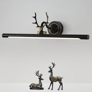 Nordic Antler Metal Bathroom Black LED Vanity Lights Zawala Image - 7