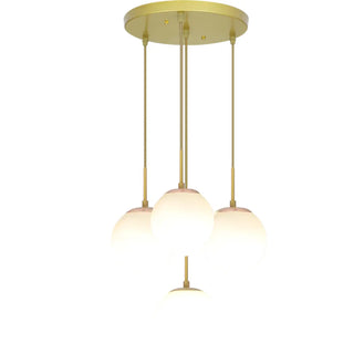 ZOWALA - Nordic Globe 4-Light Black Dining Room Pendant Light Image - 10
