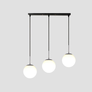 ZOWALA - Nordic Globe 4-Light Black Dining Room Pendant Light Image - 15