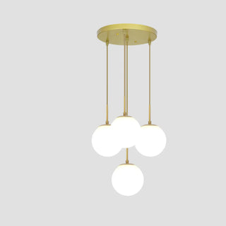 ZOWALA - Nordic Globe 4-Light Black Dining Room Pendant Light Image - 17