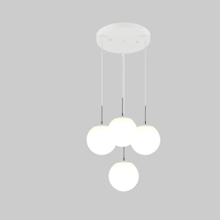 ZOWALA - Nordic Globe 4-Light Black Dining Room Pendant Light Image - 19