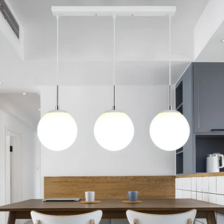 ZOWALA - Nordic Globe 4-Light Black Dining Room Pendant Light Image - 4