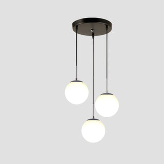 ZOWALA - Nordic Globe 4-Light Black Dining Room Pendant Light Image - 9