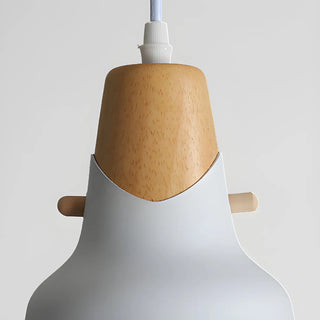 ZOWALA - Minimalist Black White Metal Bell Dining Room Pendant Light Image - 8