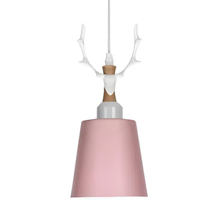 ZOWALA - Nordic Colorful Metal Bucket Antler Kids Room Pendant Light Image - 10