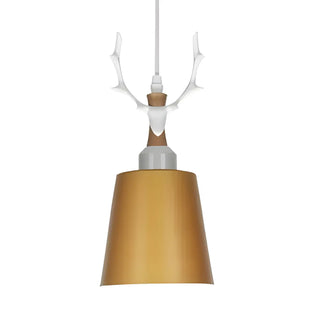 ZOWALA - Nordic Colorful Metal Bucket Antler Kids Room Pendant Light Image - 14
