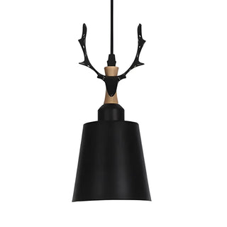 ZOWALA - Nordic Colorful Metal Bucket Antler Kids Room Pendant Light Image - 8