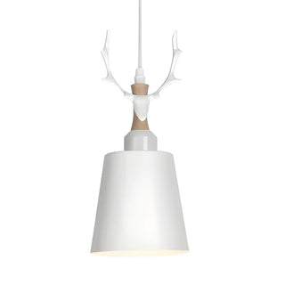 ZOWALA - Nordic Colorful Metal Bucket Antler Kids Room Pendant Light Image - 9