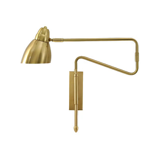 ZOWALA - Nordic Swing Arm Adjustable Iron Bedroom Black Wall Sconce Image - 5