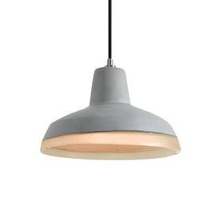 ZOWALA - Industrial Dining Room Cement Grey Dome Pendant Light Image - 8
