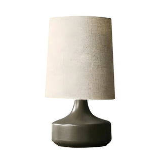 Living Room Simple Column Fabric Gray Base Table Lamp Zawala Image - 13