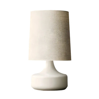 Living Room Simple Column Fabric Gray Base Table Lamp Zawala Image - 14