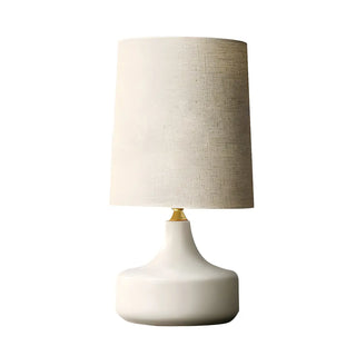 Living Room Simple Column Fabric Gray Base Table Lamp Zawala Image - 15