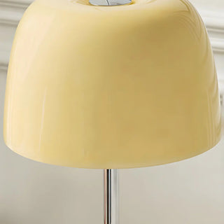 Stylish Chrome Tripod White Glass Shade Table Lamp Zawala Image - 12