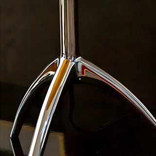 Stylish Chrome Tripod White Glass Shade Table Lamp Zawala Image - 14