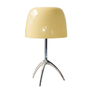 Stylish Chrome Tripod White Glass Shade Table Lamp Zawala Image - 17