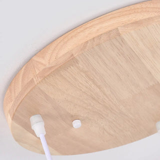 ZOWALA - Nordic Cone Wood Dining Room White 3-Light Pendant Light Image - 13