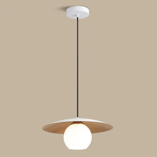 ZOWALA - Nordic Disc Glass Mini Dining Room Black Pendant Light Image - 7