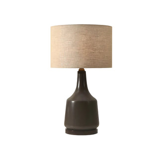 Vintage Drum Fabric Ceramic Bottle Base Bedside Lamp Zawala Image - 6