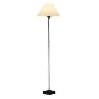 Nordic Green Cone Fabric Shade Metal LED Floor Lamp Zawala Image - 13