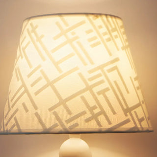 Simple Nordic White Fabric Curved Metal Base Table Lamp Zawala Image - 9