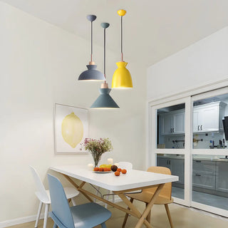 ZOWALA - Nordic Dining Room Geometric Multi-Color Pendant Lights Image - 1