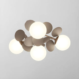 ZOWALA - Nordic Glass Bubble Semi-Flush Mount Lamp Image - 11