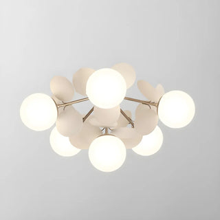 ZOWALA - Nordic Glass Bubble Semi-Flush Mount Lamp Image - 19