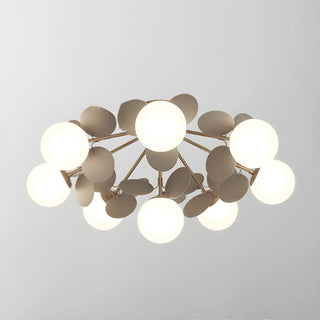 ZOWALA - Nordic Glass Bubble Semi-Flush Mount Lamp Image - 22