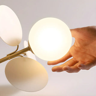 ZOWALA - Nordic Glass Bubble Semi-Flush Mount Lamp Image - 23