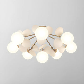 ZOWALA - Nordic Glass Bubble Semi-Flush Mount Lamp Image - 24
